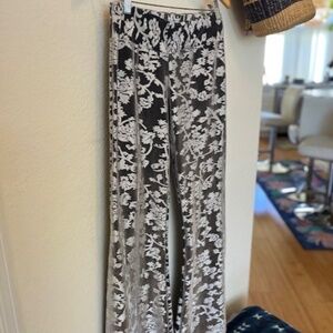 Stunning Eden Silver Jacquard Festival Pants
